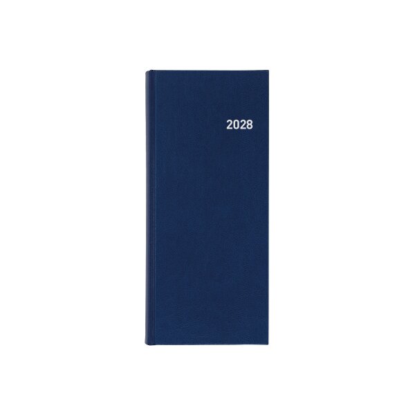 BIELLA Agenda Tower ML 2028 800311050028U 1T/2S bleu ML 13.5x31.5cm