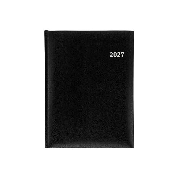 BIELLA Gesch&auml;ftsagenda Orario 2027 809301020027U 1W/2S schwarz ML 17.8x23.5cm