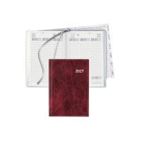 BIELLA Geschäftsagenda Terminia 2027 817535470027U 1W/2S weinrot ML 14.5x20.5cm