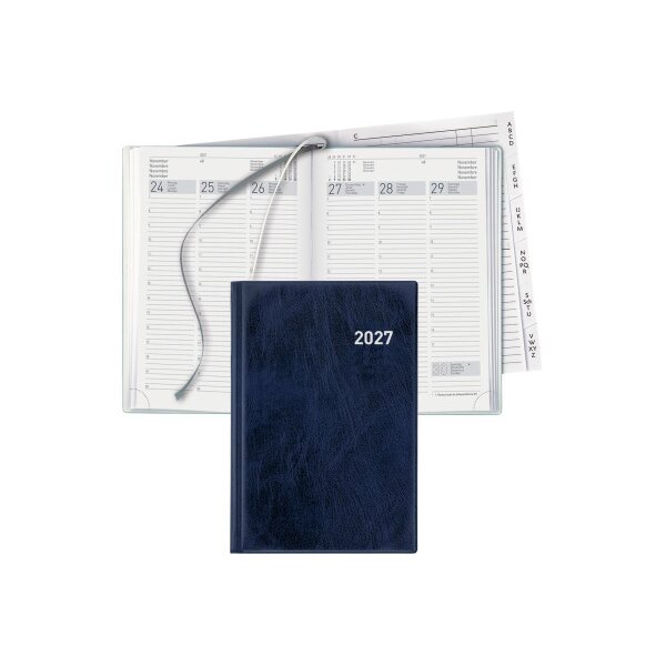 BIELLA Agenda Terminia 2027 817535050027U 1S/2P bleu ML 14.5x20.5cm