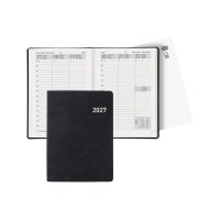 BIELLA Agenda Rex 2027 825301020027U 1S/2P noir ML 10.1x14.2cm