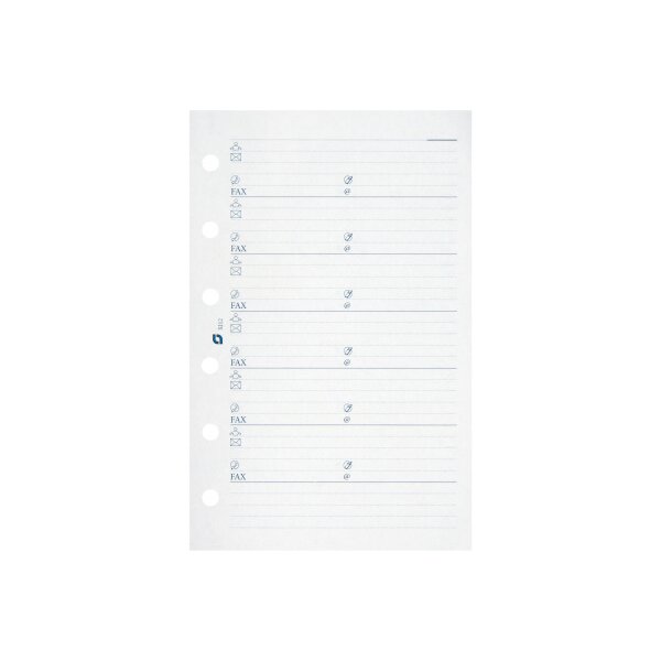 SUCCES Agenda Junior Adressseiten 84201200U weiss 50 Blatt 8x12.5cm