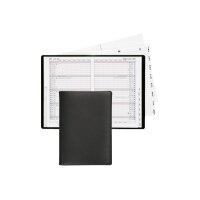 BIELLA Planer Istanbul Leder 2027 852613020027U 1M/2S schwarz ML 10.6x15.3cm.