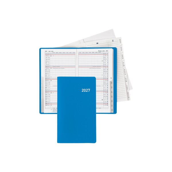 BIELLA Planer Luzern 2027 855512050027U 1M/2S blau ML 8.7x15.3cm