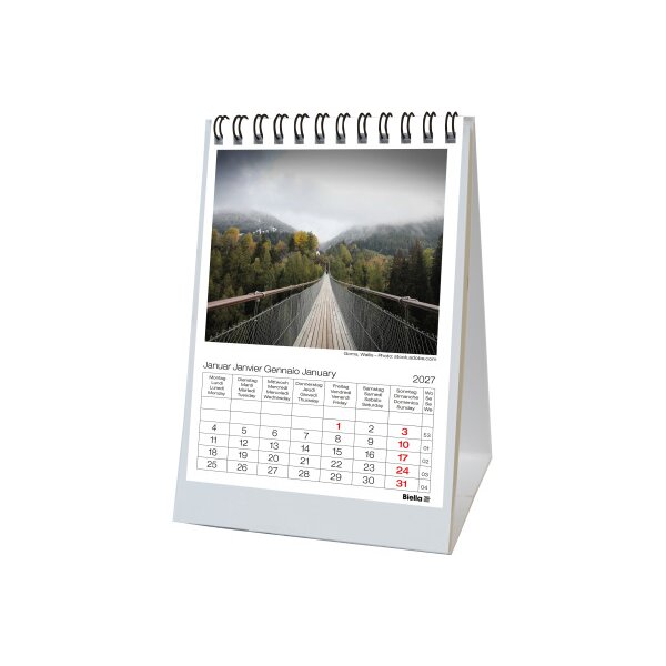 BIELLA Pultkalender Imago Swiss 2027 887161000027U 1M/1S Highlight ML 10.5x14.8cm