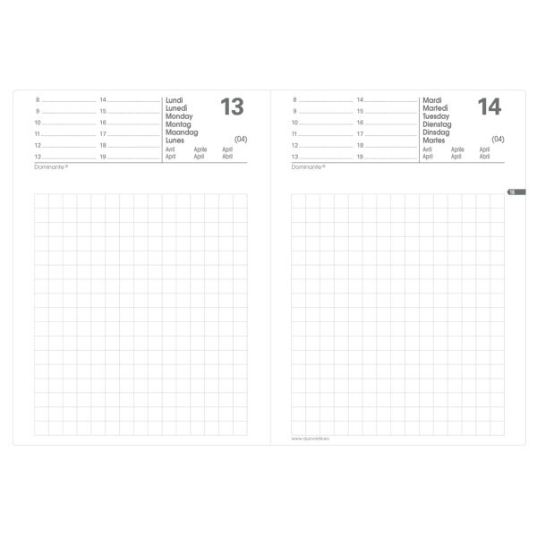 QUO-VADIS Agenda Impala Maor 2027 283027Q 1T/S schwarz ML 8.5x13cm
