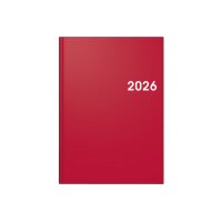 BRUNNEN Buchkalender 2026 1079561016 1T/1S rot ML A5