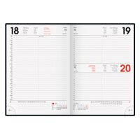 BRUNNEN Buchkalender 2026 1079561016 1T/1S rot ML A5