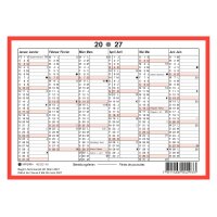 SIMPLEX Calendrier mural 2027 4032240.27 6M/1P...