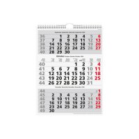 SIMPLEX 3-Monats-Wandkalender 2026 970009.26 3M/1S rot...
