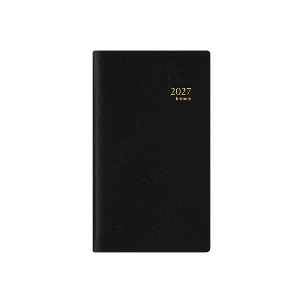 BREPOLS Agenda Breplan Genova Pla 2027 0.774.2051 1S/1P noir 9x16cm
