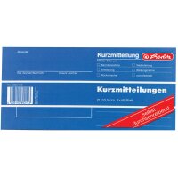 herlitz Formularbuch "Kurzmitteilung", 1 3 A4 quer