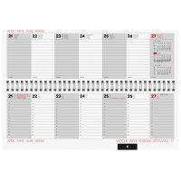 SIMPLEX Quertimer 2026 6243WGM.26 1W/2S weiss ML 29.7x10.5cm