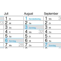BÜHNER Jahresplaner DE 2026 M12-CH-B-FSC 12M 67x47cm