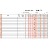 BÜHNER Ferienplaner DE 2026 UP12-CH-R-FS für 49...