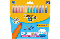 BIC Stylo fibre Kid XL 4,5mm 8289663 12 couleurs,...