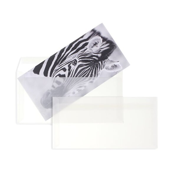 BLANKE Couvert C5/6 ohne Fenster transparent-weiss 90g - 500 St&uuml;ck