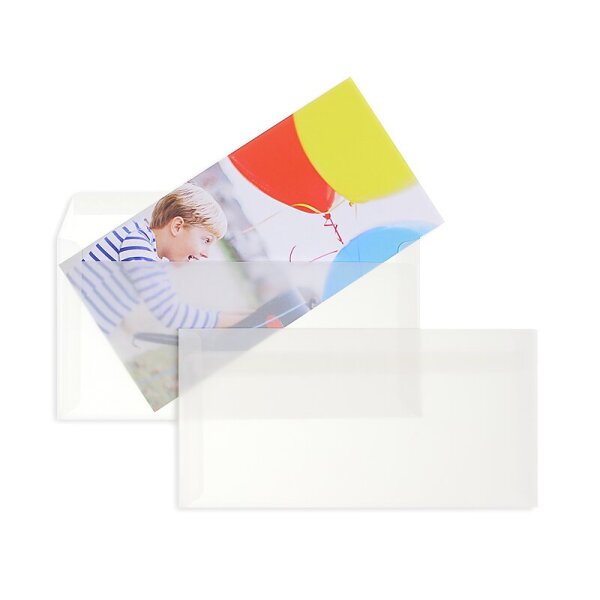 BLANKE Couvert C5/6 ohne Fenster transparent-weiss 90g - 500 St&uuml;ck