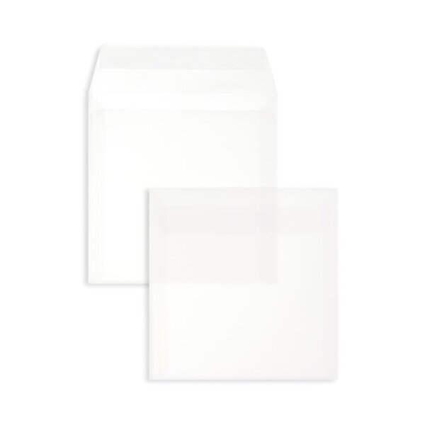 BLANKE Enveloppe carr&eacute;e 160 x 160 mm sans fen&ecirc;tre transparent-blanc 100g - 100 pi&egrave;ces