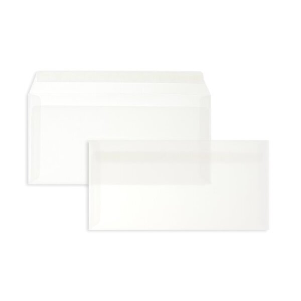 BLANKE Couvert C5/6 ohne Fenster transparent-weiss 90g - 1 Stück