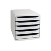 EXACOMPTA Schubladenbox grau 309740D 5 Fächer