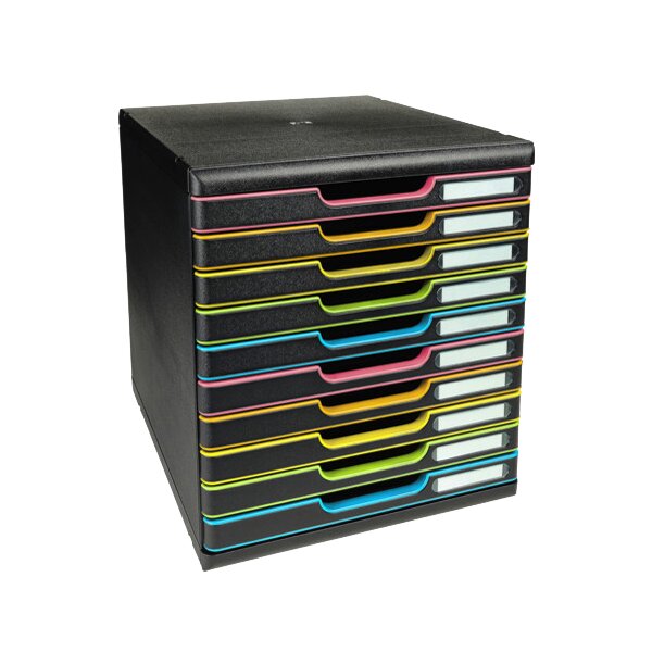 EXACOMPTA Module de classement MODULO, 3 tiroirs, noir