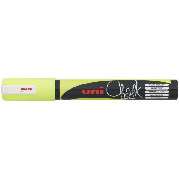 uni-ball Marqueur craie Chalk marker PWE5M, orange fluo