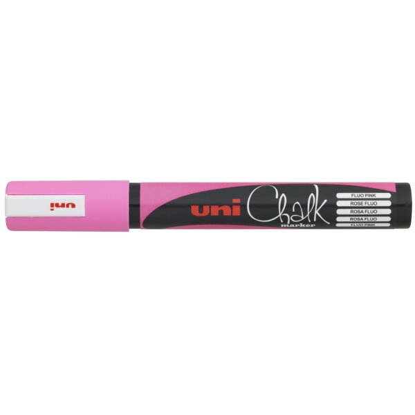 uni-ball Marqueur craie Chalk marker PWE5M, orange fluo