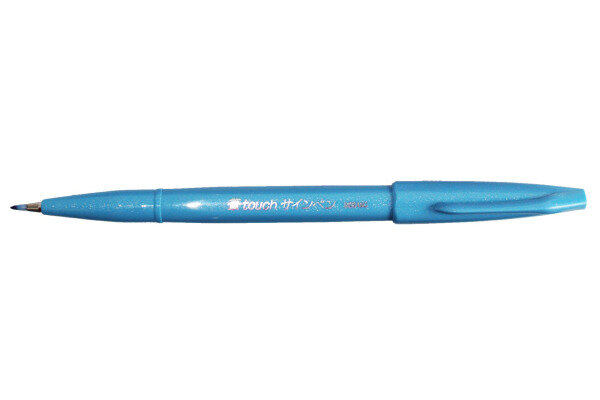 PENTEL Brush Sign Pen SES15C-S bleu clair