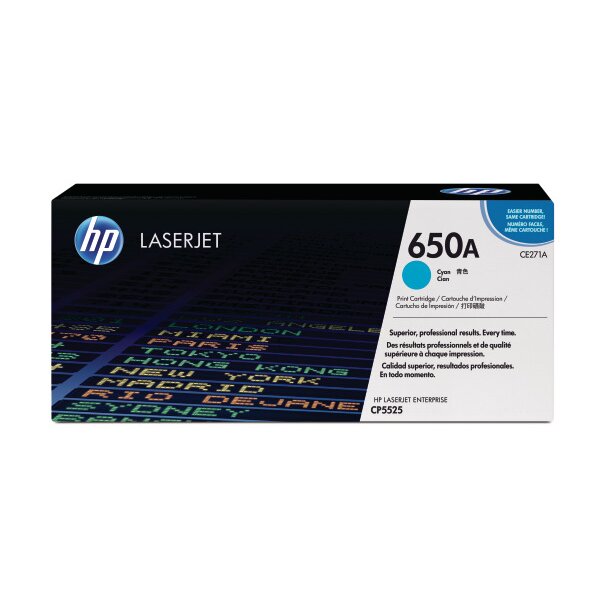 HP Toner-Modul 650A cyan CE271A Color LJ CP5520 15000 Seiten