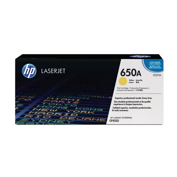 HP Toner-Modul 650A yellow CE272A Color LJ CP5520 15000 Seiten