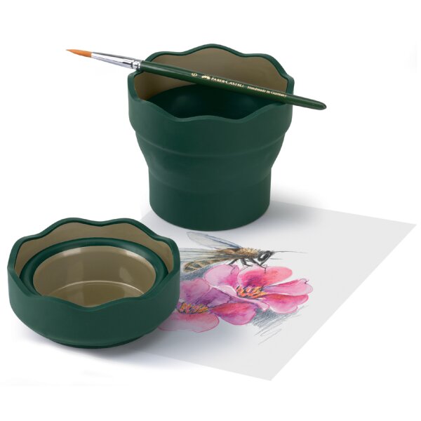 FABER-CASTELL Wasserbecher CLIC &amp; GO, blau