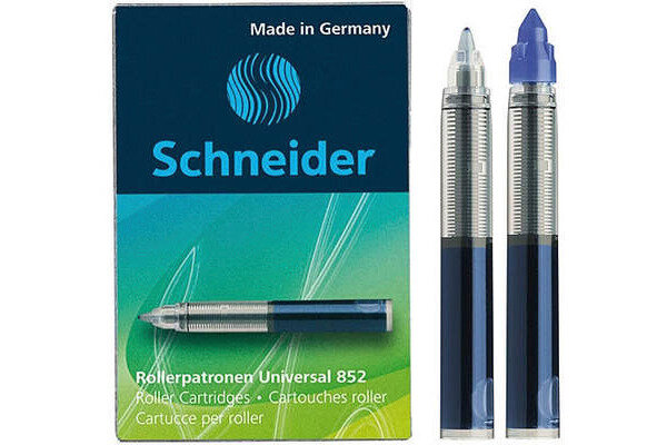 SCHNEIDER Encre roller Breeze 0.3mm 185203 bleu, effaçable 5 pièces