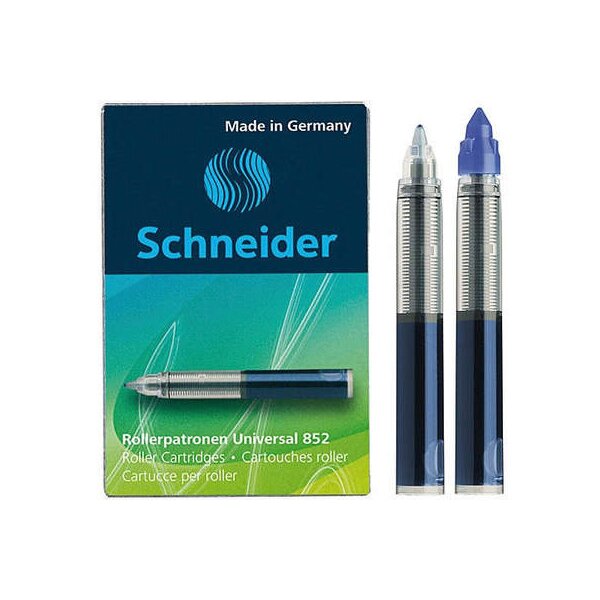 SCHNEIDER Tintenpatrone Breeze 0,3mm 185203 blau, löschbar 5 Stück