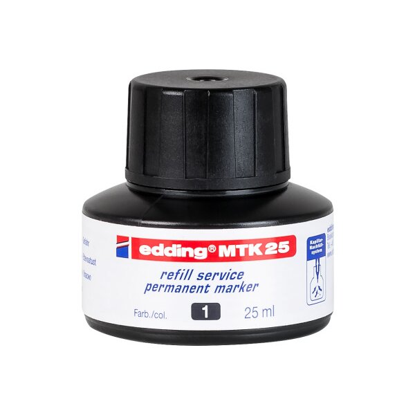 EDDING Tinte 25ml MTK-25-1 schwarz