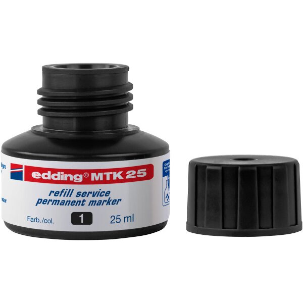 EDDING Tinte 25ml MTK-25-1 schwarz