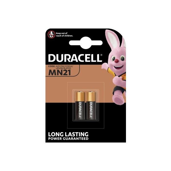 DURACELL Pile Specialty MN21 A23,LRV08,8LR932,12V 2 pc.