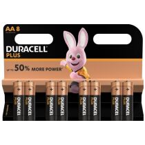 DURACELL Batterie Plus Power MN1500 AA, LR6, 1.5V 8...