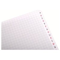CLAIREFONTAINE Carnet spirale ass. 11x17cm 68699 5mm, A-Z...
