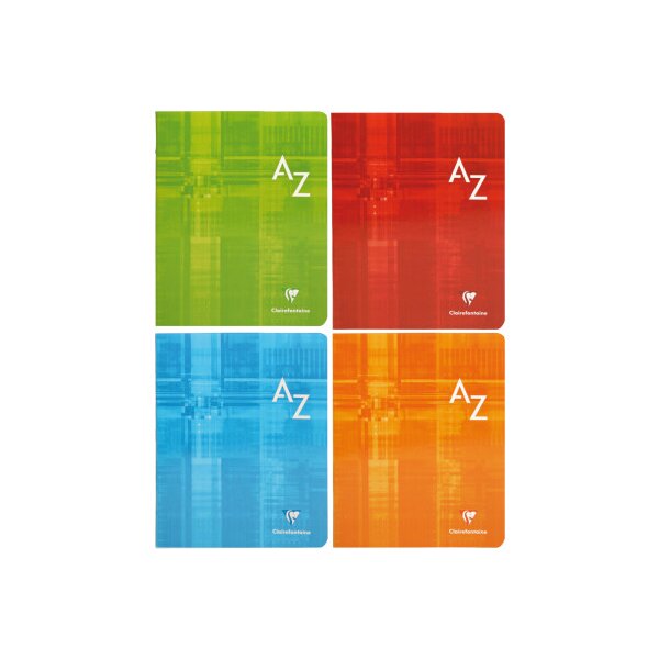 CLAIREFONTAINE Cahier 17x22cm 63749 A-Z 48 feuilles