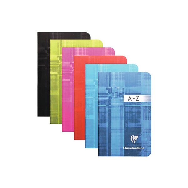 CLAIREFONTAINE Cahier 9x14cm 3599 A-Z 48 feuilles
