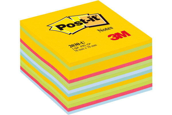 POST-IT Würfel 76x76mm 2030-U multicolor 450 Blatt
