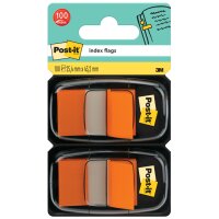 Post-it Haftmarker Index, 25,4 x 43,2mm, orange, 2er Spender