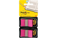 POST-IT Index 2er Set 25,4x43,2mm 680-BP2 neon pink 2x50...