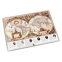 LÄUFER Schreibunterlage 45349 Weltkarte 53x40cm