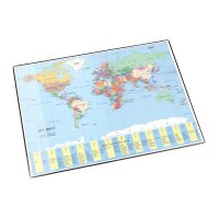 LÄUFER Schreibunterlage 45350 Welt pol. engl. 53x40cm