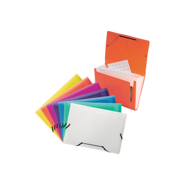 KOLMA Sammelmappe Daily Easy A4 11.017.13 violett, 13 Taschen, Kolmaflex