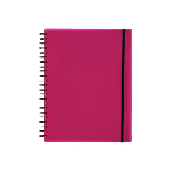 KOLMA Cahier spir.EASY KolmaFlex A4 06.550.33 berry, quadr. 5mm 100 feuil.