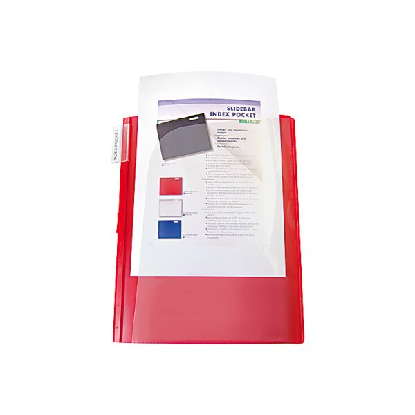 BÜROLINE Hängemappe A4 664062 rot, 10 Fächer 3 Stk.