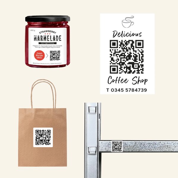 AVERY Zweckform Etiquette pour codes QR, 45 x 45 mm, carr&eacute;